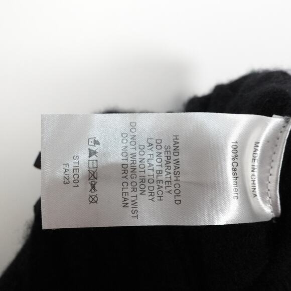 GUC Quince Women’s Black Mongolian Cashmere Straight Leg Pants Size Medium 3310 - Picture 9 of 10